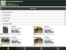 Tablet Screenshot of greentreerealestate.com